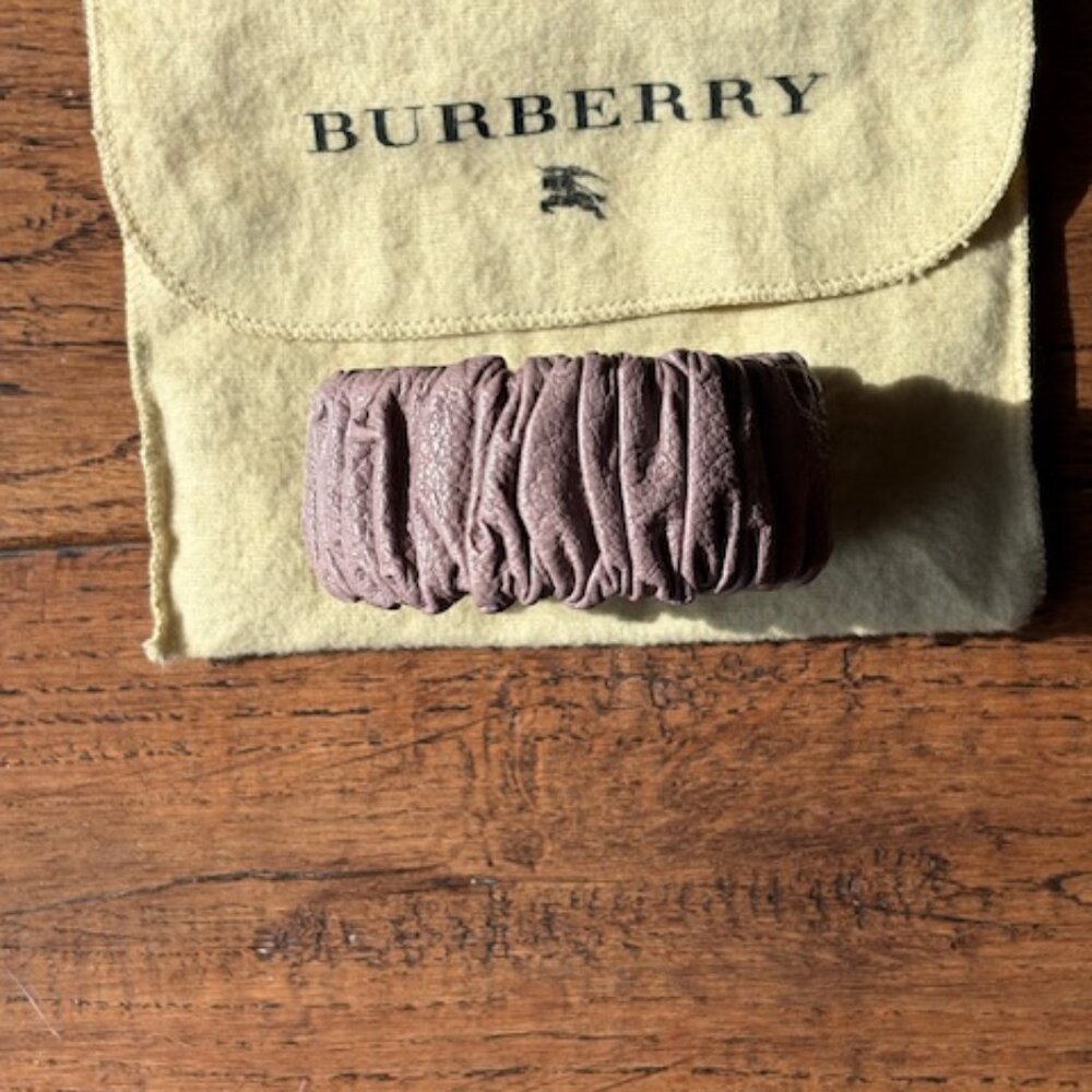 Burberry Ruffled Leather bracelet.